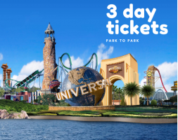Universal 2-Park 3 Day Hopper Ticket 